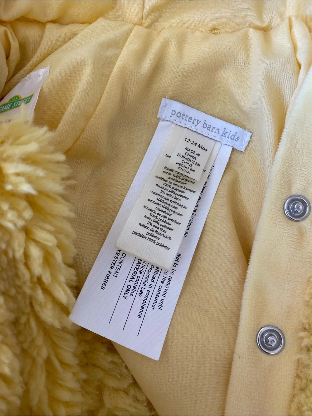 Pottery Barn Kids Big Bird Sesame Street Baby Costume - Picture 4 of 4